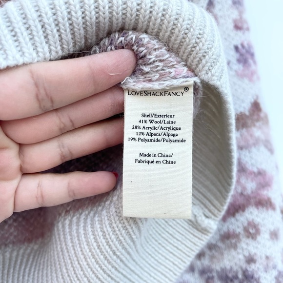 LoveShackFancy Kirsten Sweater Stardust - Picture 4 of 5